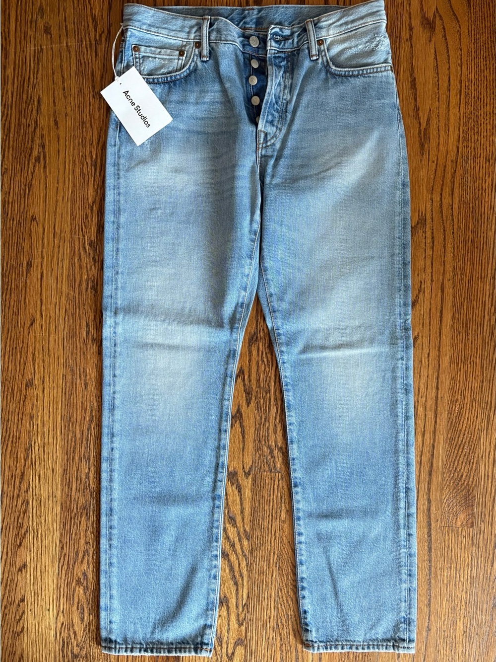 ACNE STUDIOS Light Blue Slim Straight Jeans